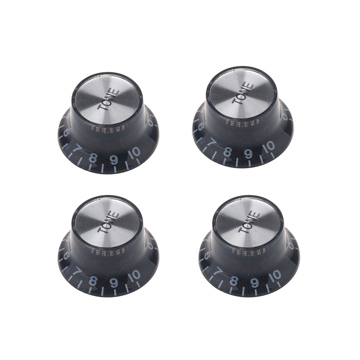 Musiclily Metric 6mm LP Style Guitar Speed Tone Control Knobs,Black ( 4 Pieces)