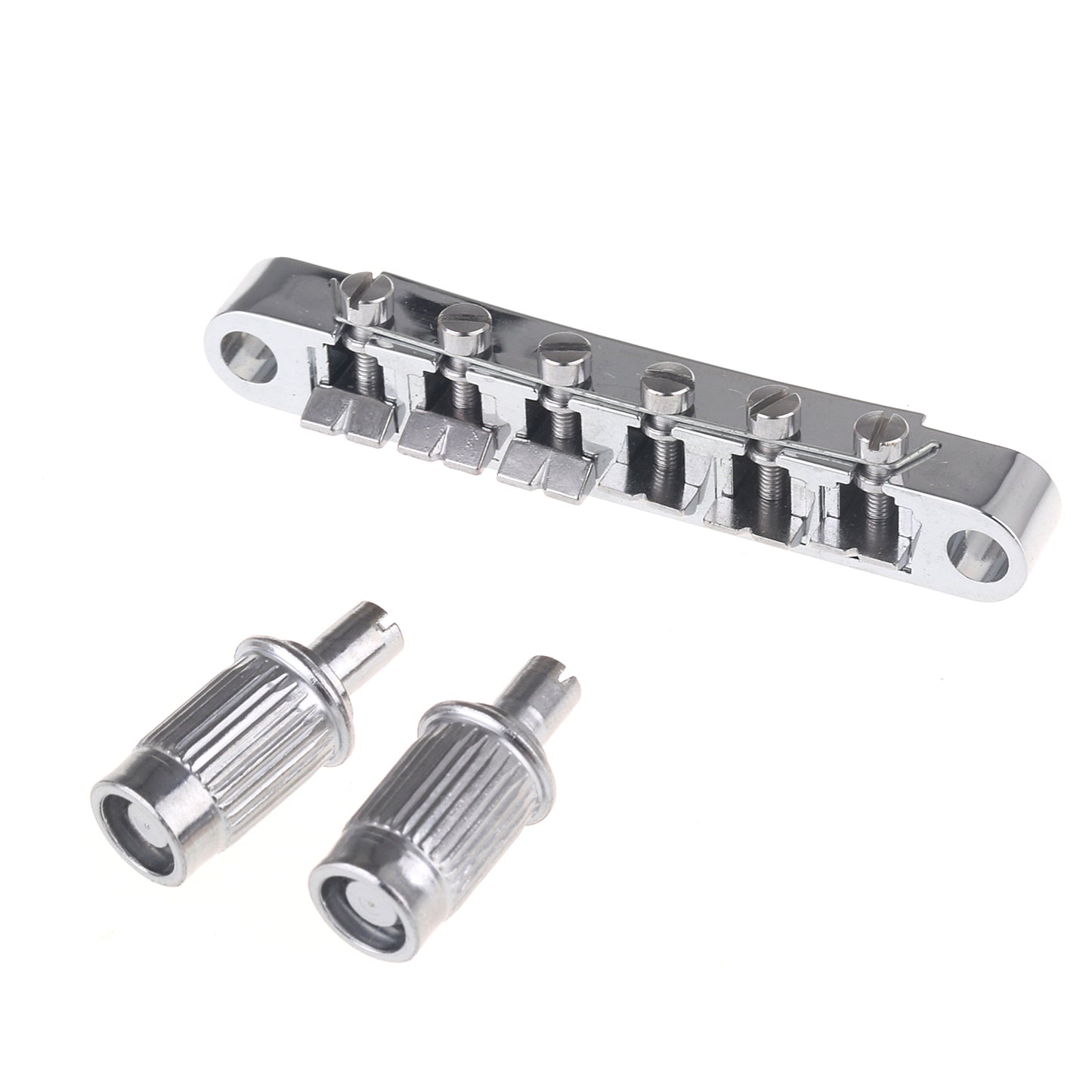 Musiclily ABR-1 Style Tuneomatic Bridge for Les Paul Style Guitar,Chrome