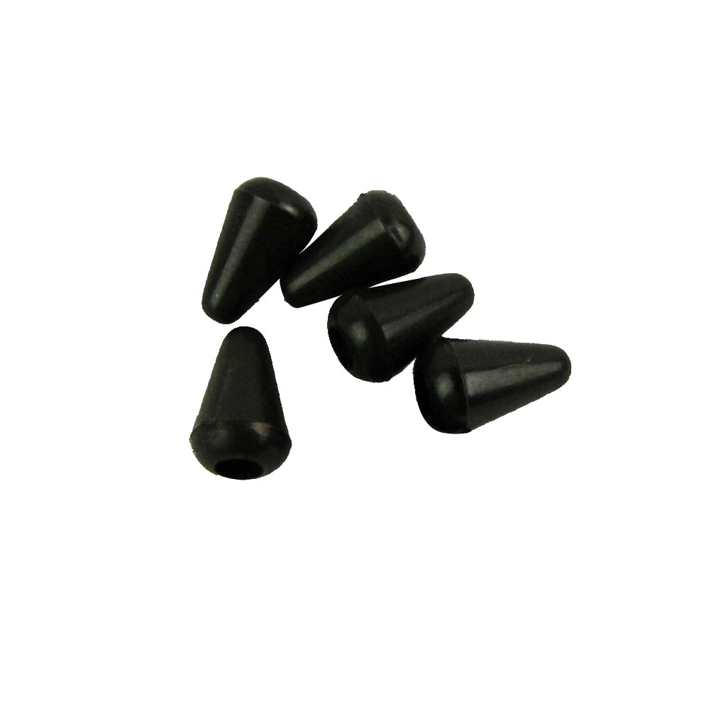 Musiclily Plastic Guitar Cap Tips for Metric 5 Way Switch,Black(5 Pieces)