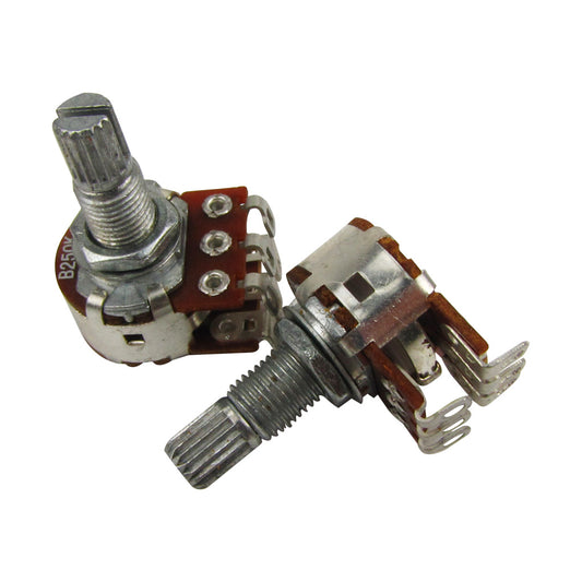 Musiclily Metric 18mm Split Shaft B250k Double Layers Guitar Potentiometers (2 Pieces)