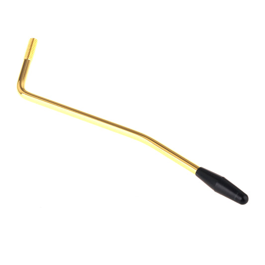 Musiclily 6mm Tremolo Arm Whammy Bar Vibrato Arm for Electric Guitar,Gold with Black Tip