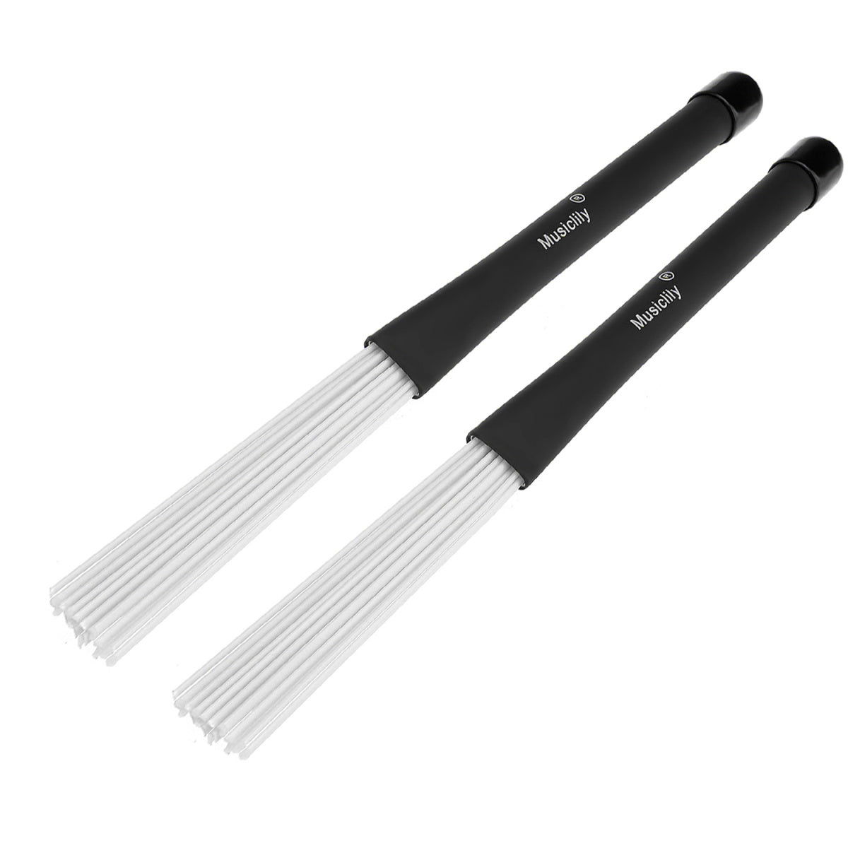 Musiclily Retractable Jazz Drum Brushes Telescopic Percussion Professional  Brushes Drumsticks Sticks