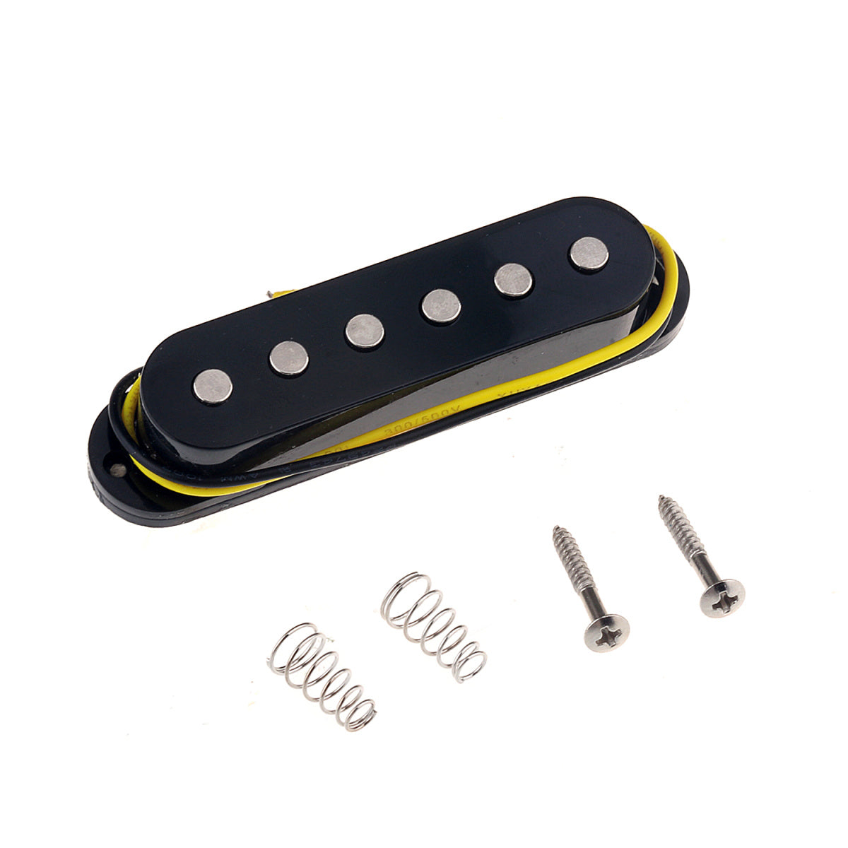 Musiclily 52mm Guitar Single coil Bridge Pickup for Strat or Squier  Style,Black