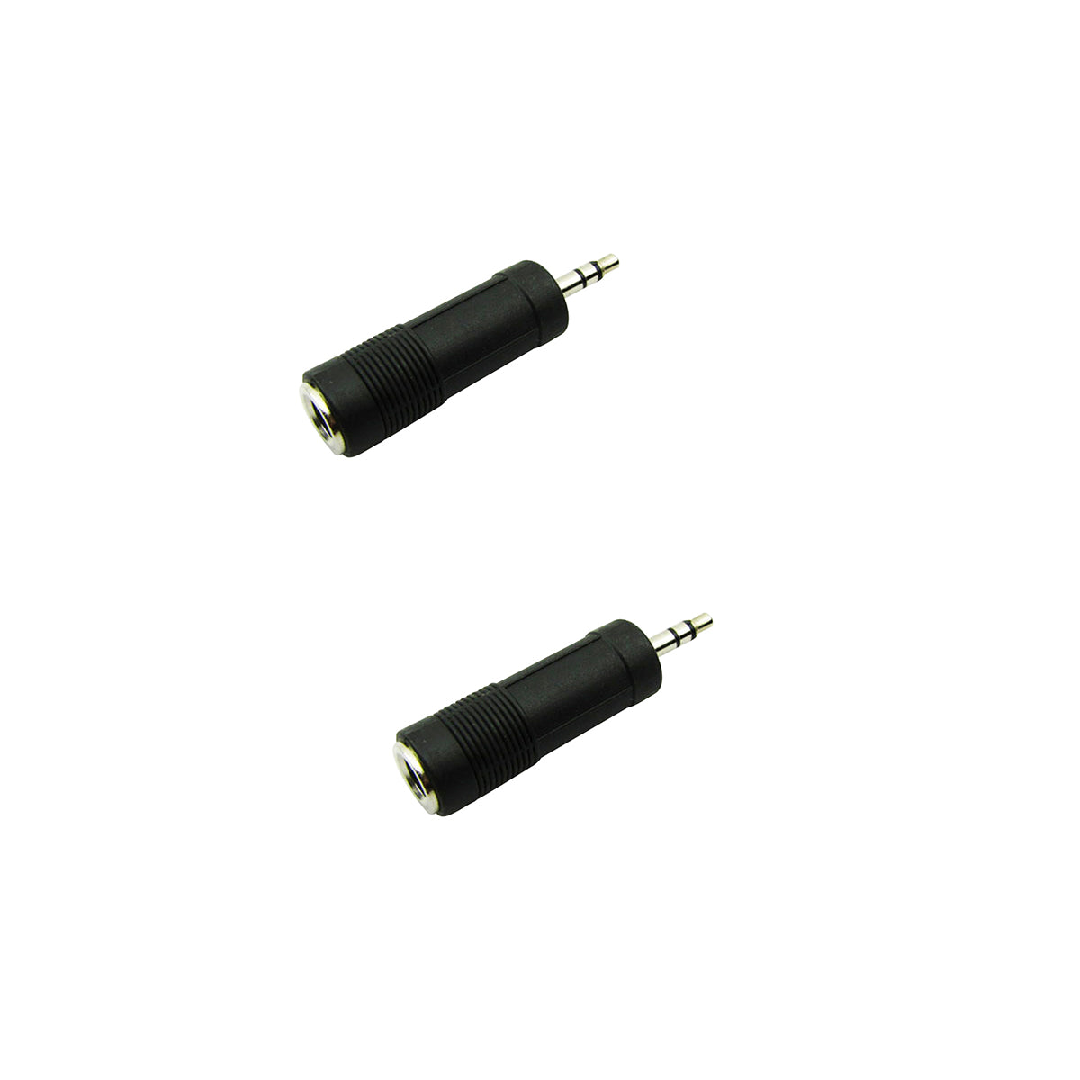 Musiclily Professional 6.35mm Female Plug to 3.5mm Male Jack Audio Stereo adapter Converter, Black( 2 Pieces£©