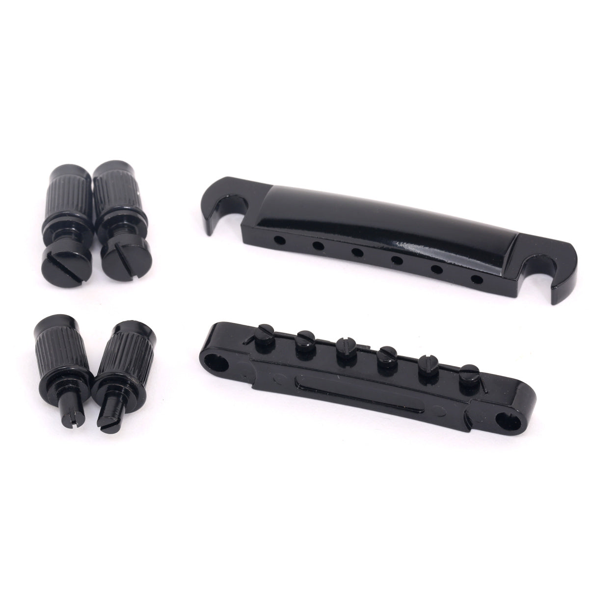 Musiclily ABR-1 Style Tune-o-matic Bridge and Tailpiece Set for Les Paul Style Guitar,Black