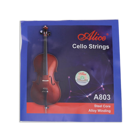 Musiclily Alice Steel Core Cello Strings Set