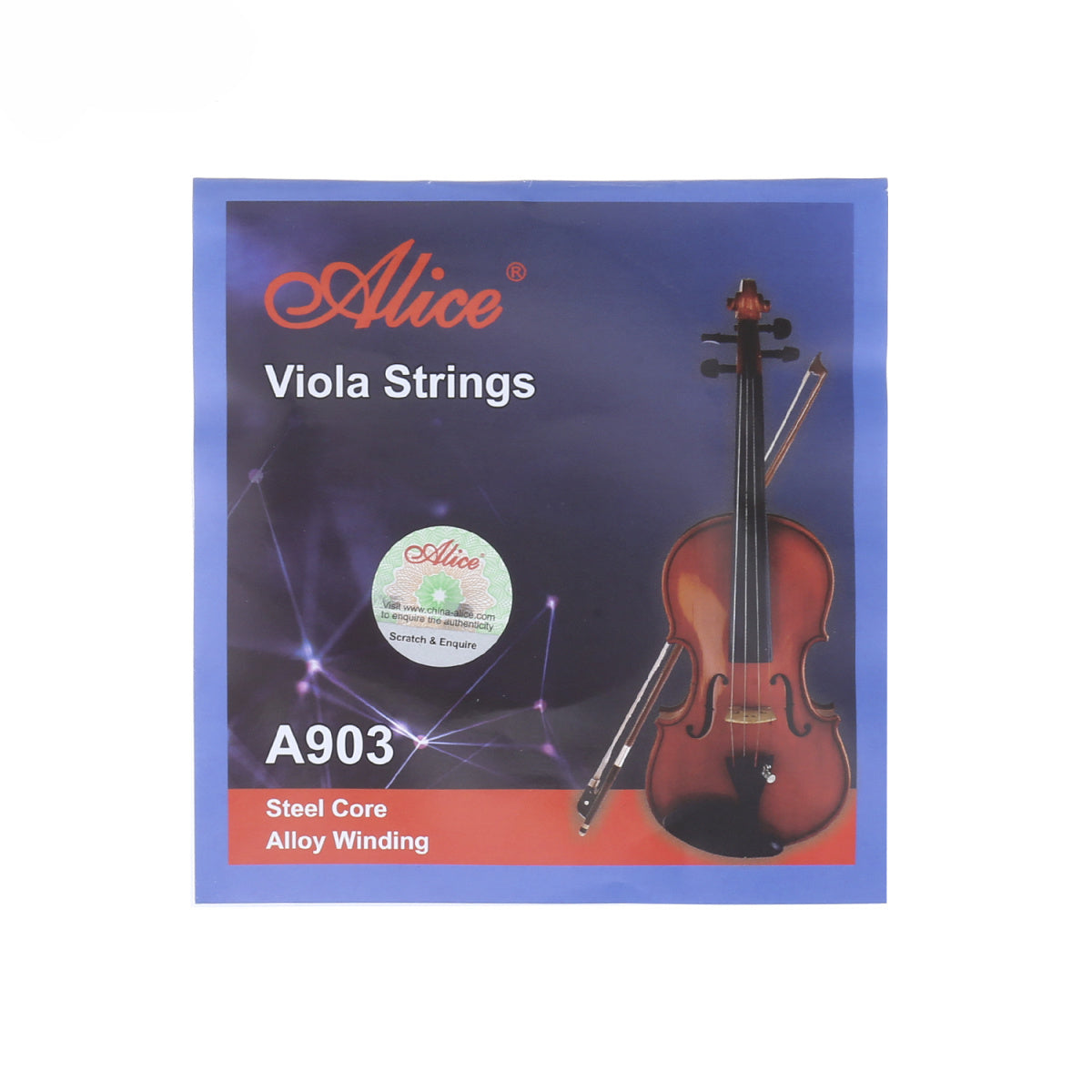Musiclily Alice Steel Core Viola Strings Set