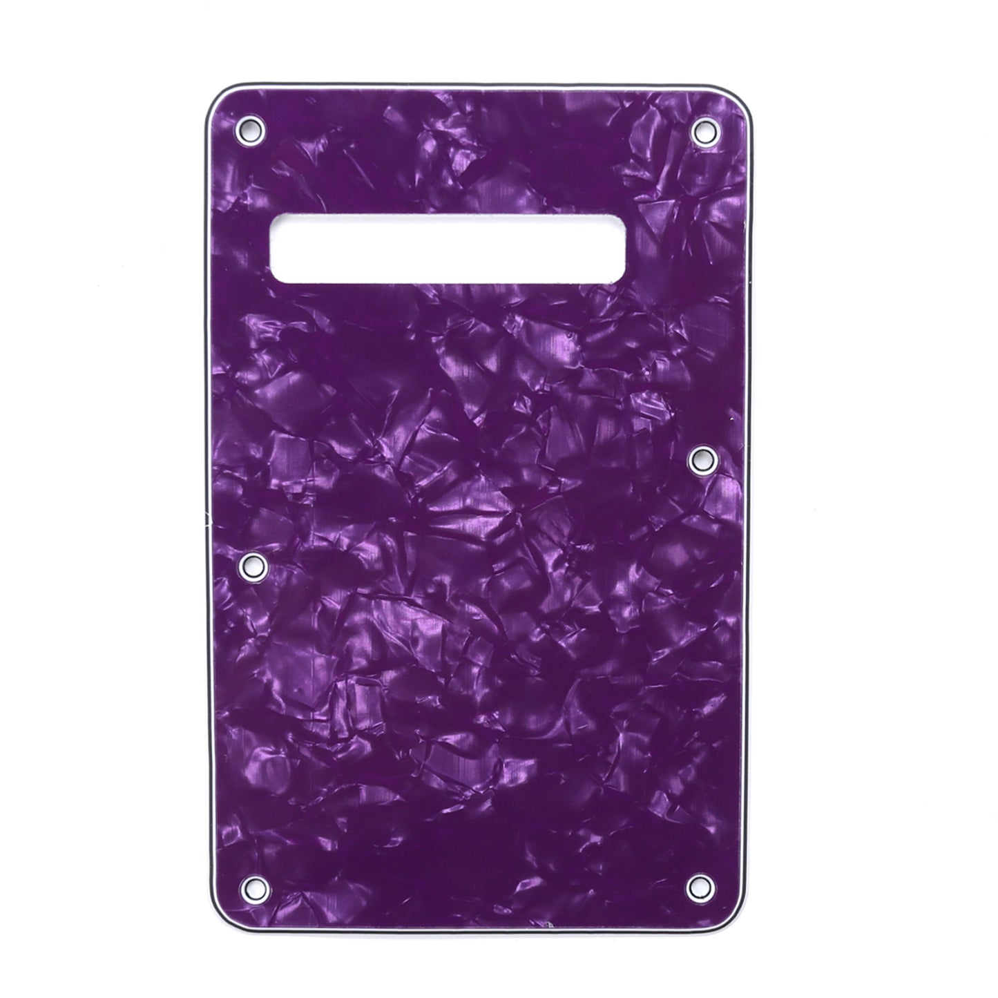 Musiclily Guitar Strat Back Plate for Fender USA/Mexican   Standard Stratocaster Modern Style, 4Ply Purple Pearl