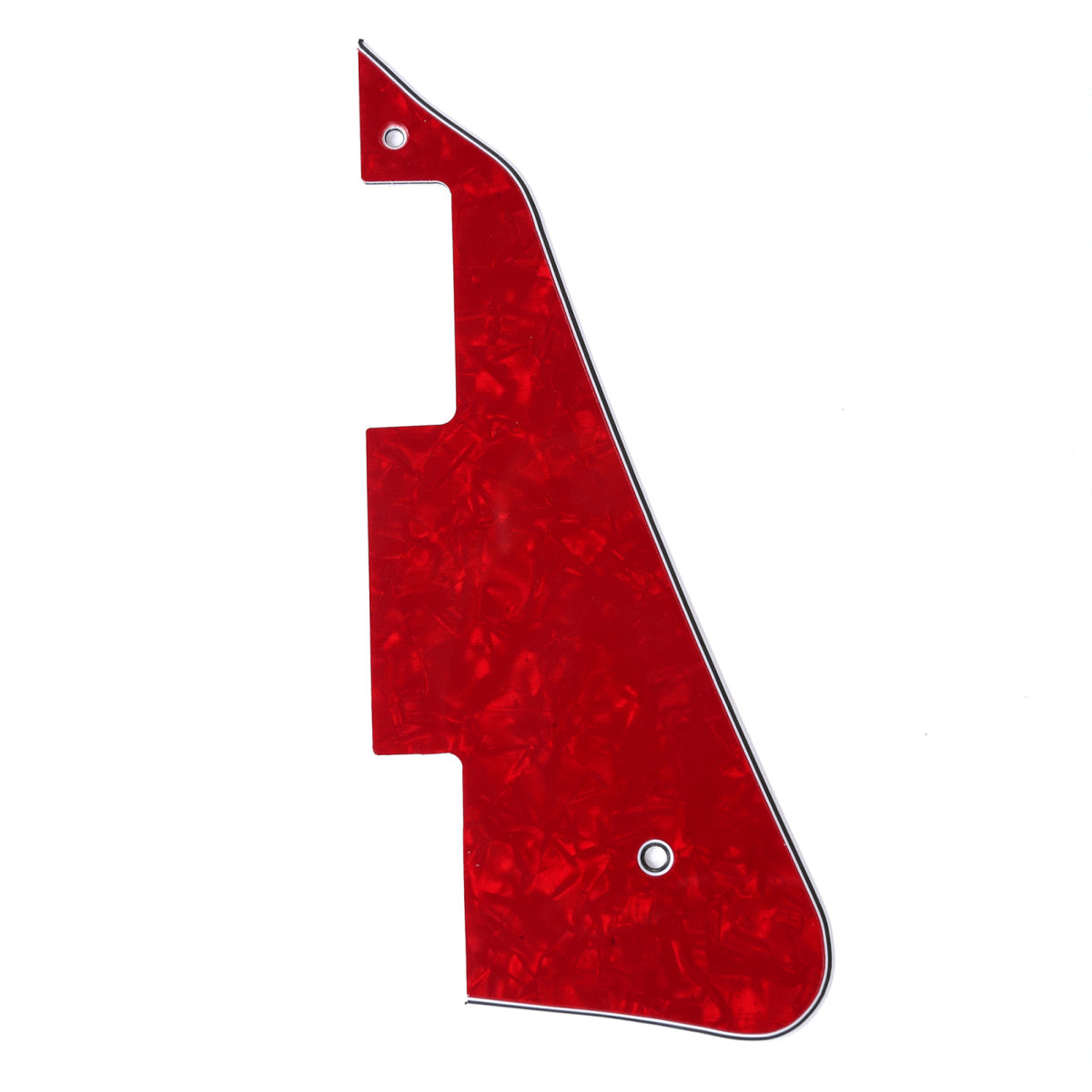 Musiclily Electric Guitar Pickguard for Gibson Les Paul Modern Style,4Ply Red Pearl