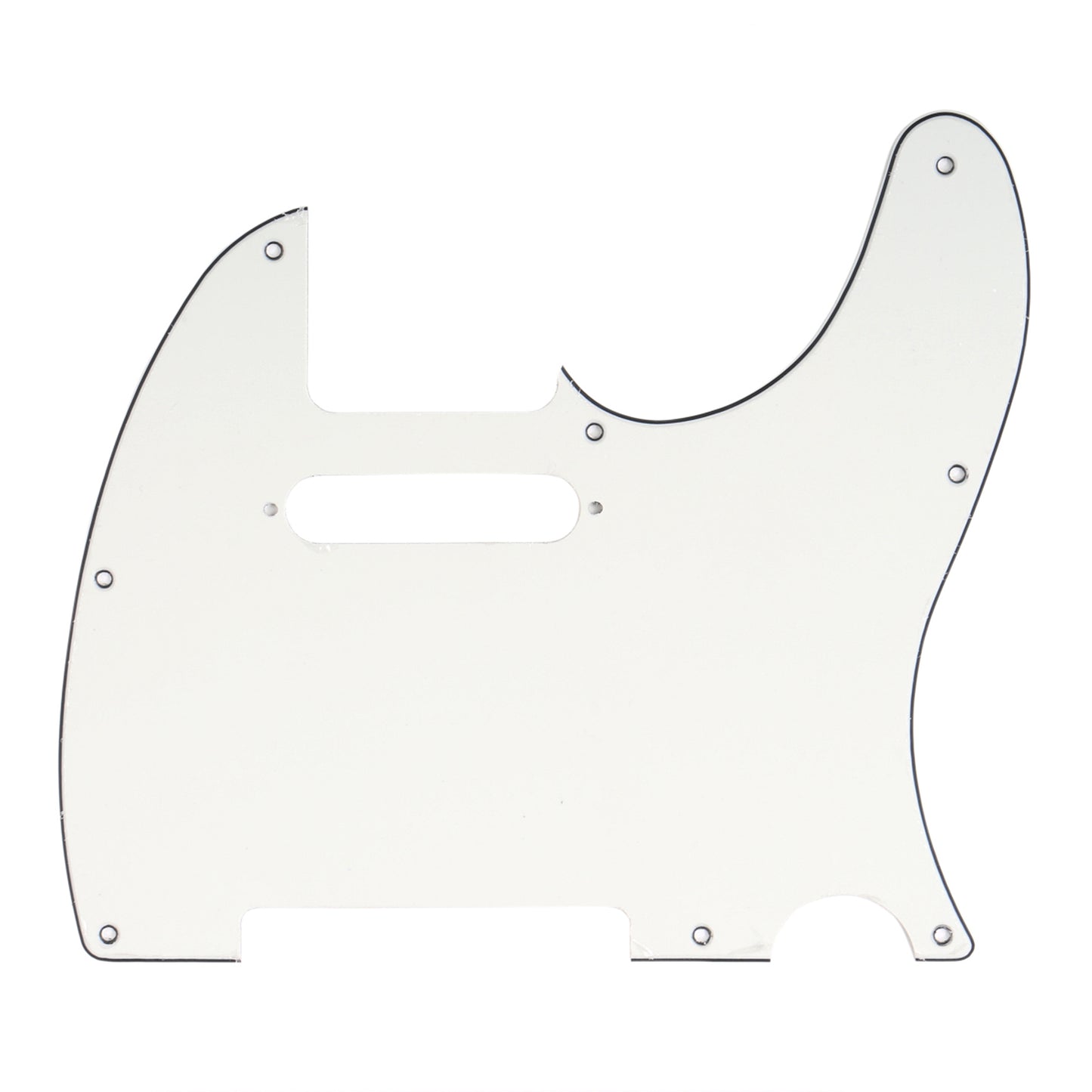 Musiclily 8 Hole Tele Guitar Pickguard for USA/Mexican Made Fender Standard Telecaster Modern Style, 3Ply Parchment