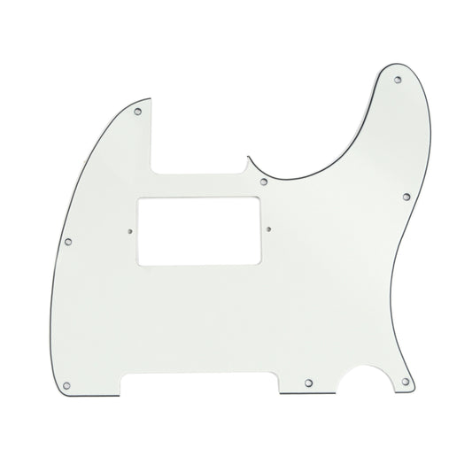 Musiclily 8 Hole Guitar Tele Pickguard Humbucker HH for USA/Mexican Made Fender Standard Telecaster Modern Style,3Ply Parchment