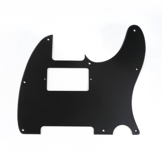 Musiclily 8 Hole Guitar Tele Pickguard Humbucker HH for USA/Mexican Made Fender Standard Telecaster Modern Style,1Ply Matte Black