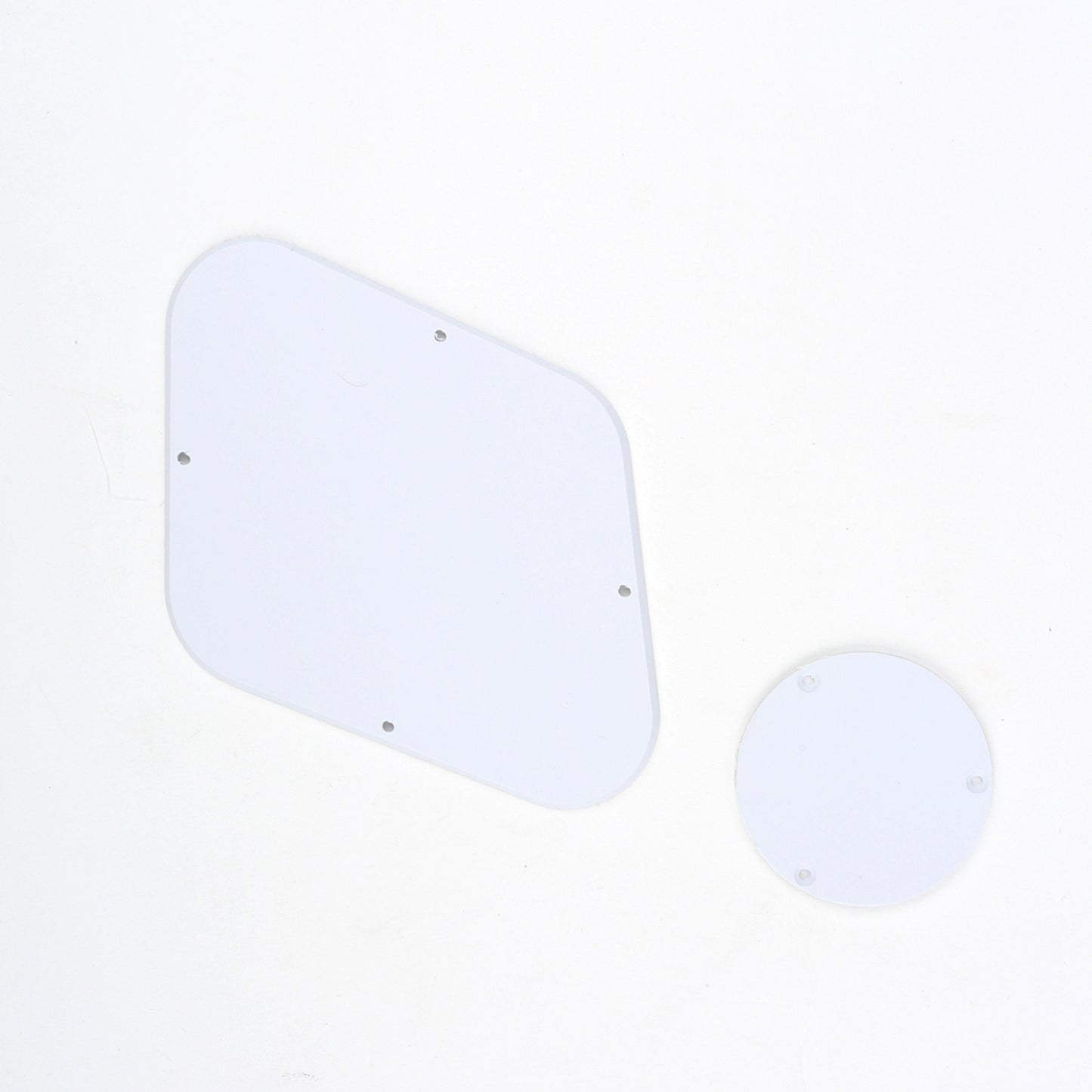 Musiclily LP Backplate and Switch Cover Set for Gibson Les Paul Guitar, 1Ply White