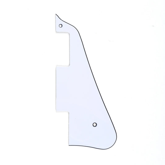 Musiclily Guitar Pickguard for China Made Epiphone Les Paul Standard Modern Style, 3Ply White