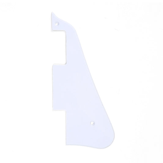 Musiclily Guitar Pickguard for China Made Epiphone Les Paul Standard Modern Style, 1Ply White