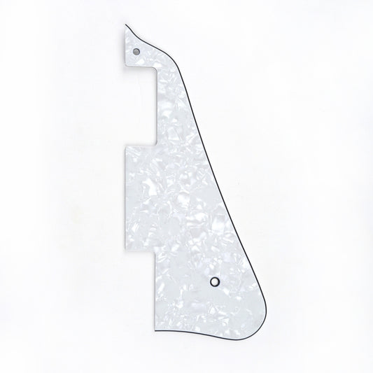 Musiclily Guitar Pickguard for China Made Epiphone Les Paul Standard Modern Style, 4Ply White Pearl