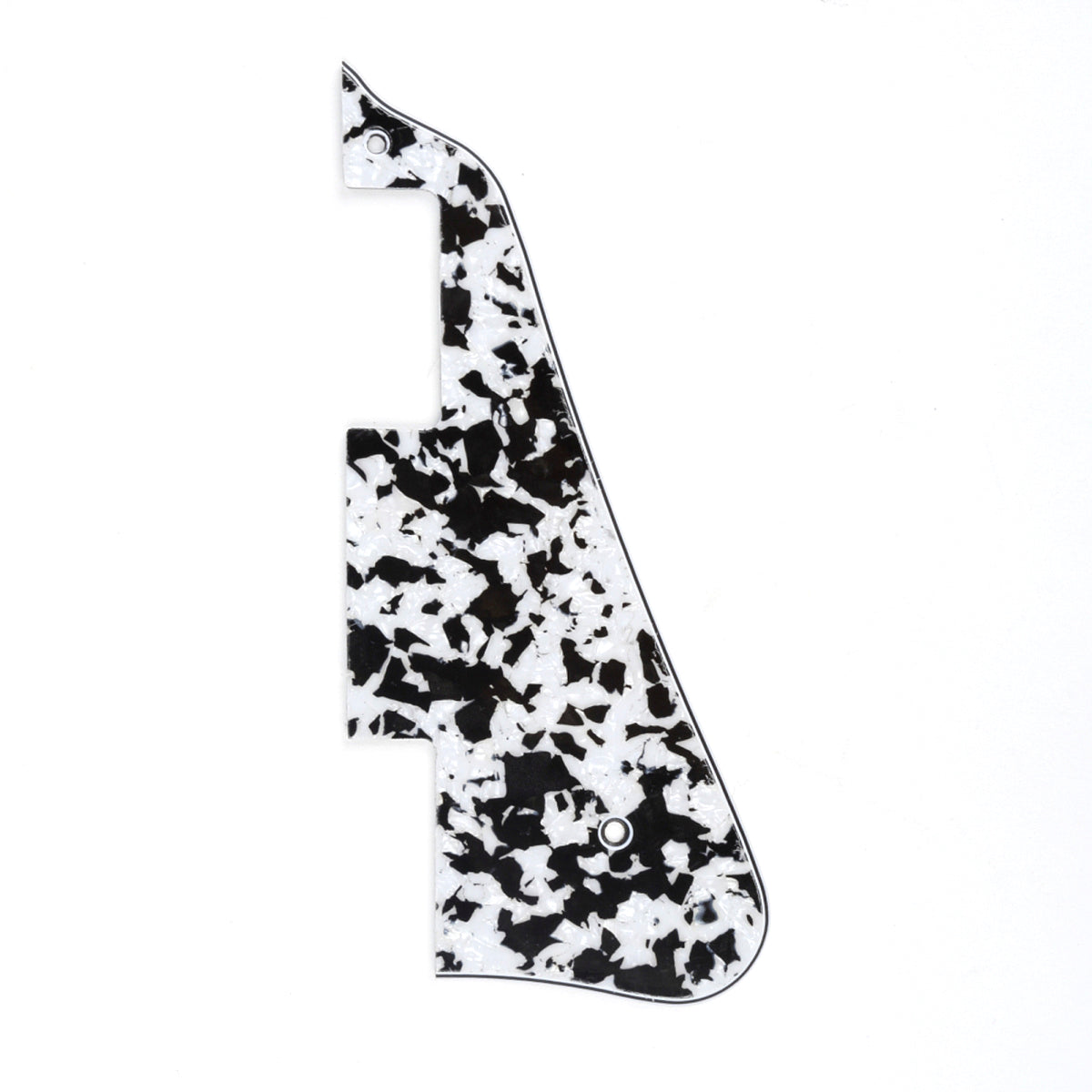 Musiclily Guitar Pickguard for China Made Epiphone Les Paul Standard Modern Style, 4Ply Agate Black