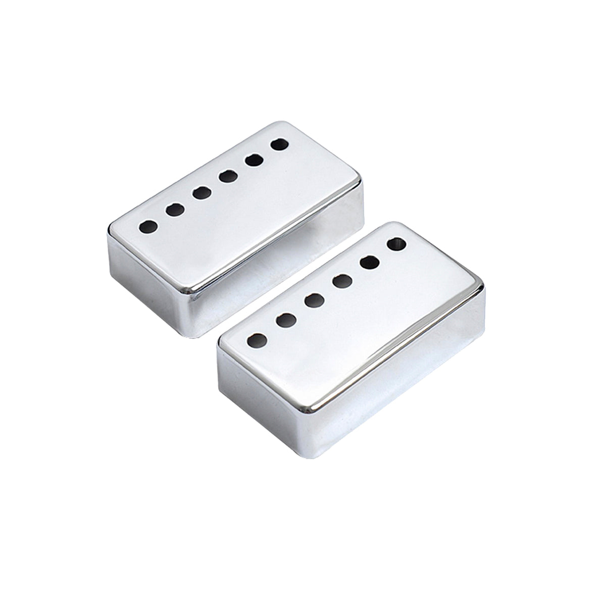 Musiclily 50mm Metal Humbucker Guitar Pickup Covers for Electric Guitar Neck, Chrome (2 Pieces)