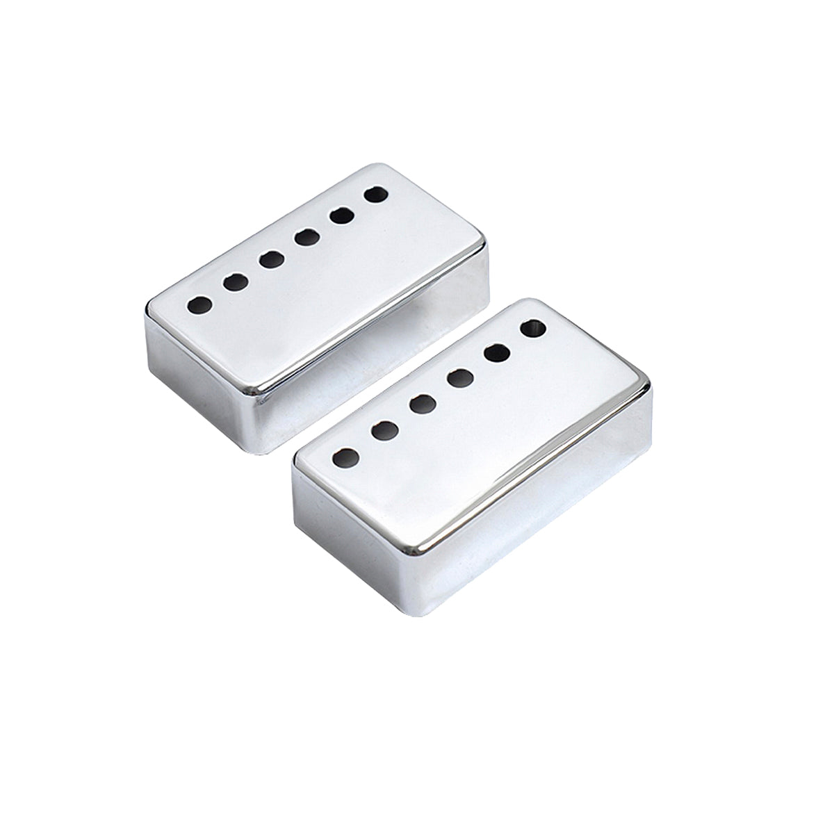 Musiclily 52mm Metal Humbucker Guitar Pickup Covers for Electric Guitar Bridge, Chrome (2 Pieces)