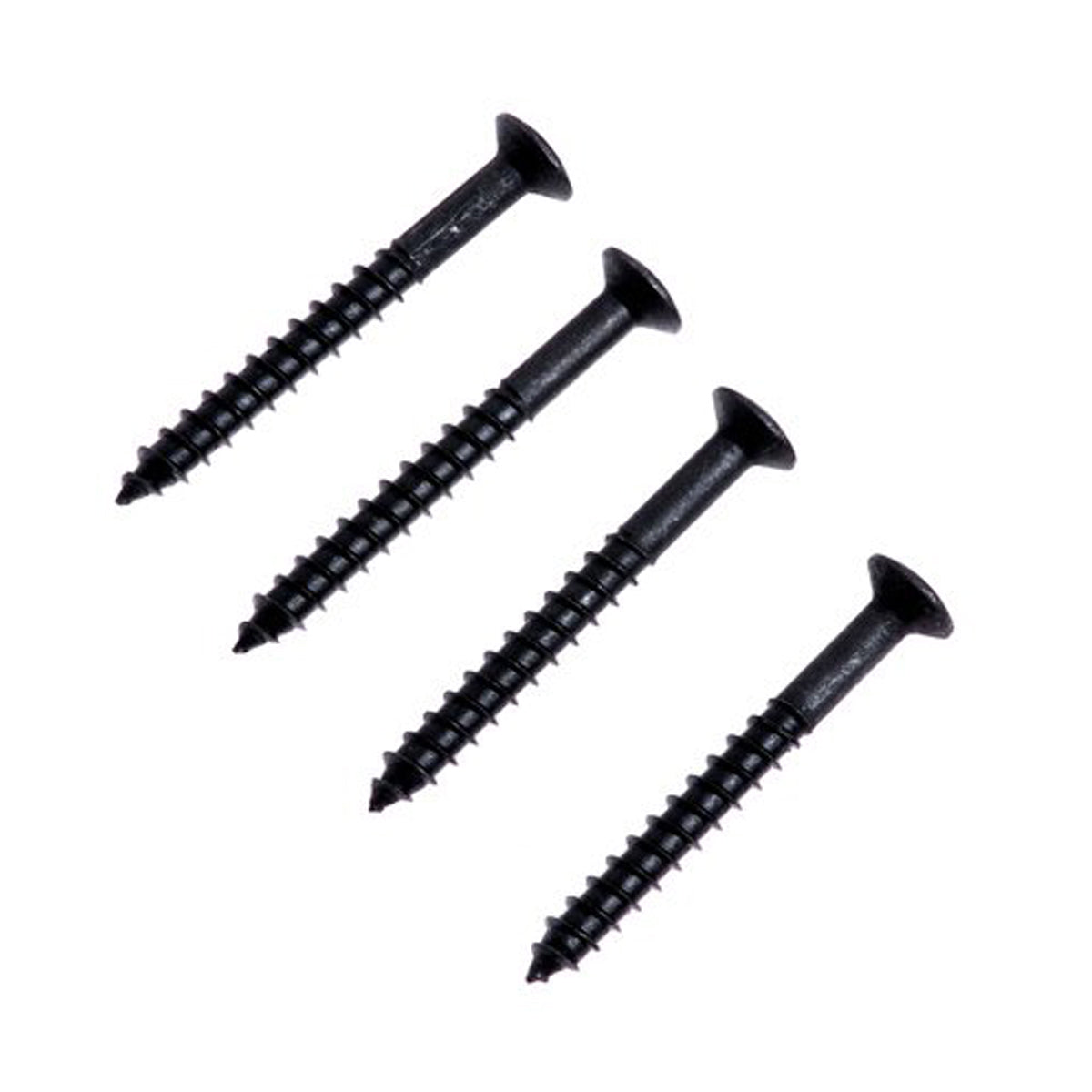 Musiclily 5x45mm Guitar Neck Plate Mounting Screws,Black( 8 Pieces)