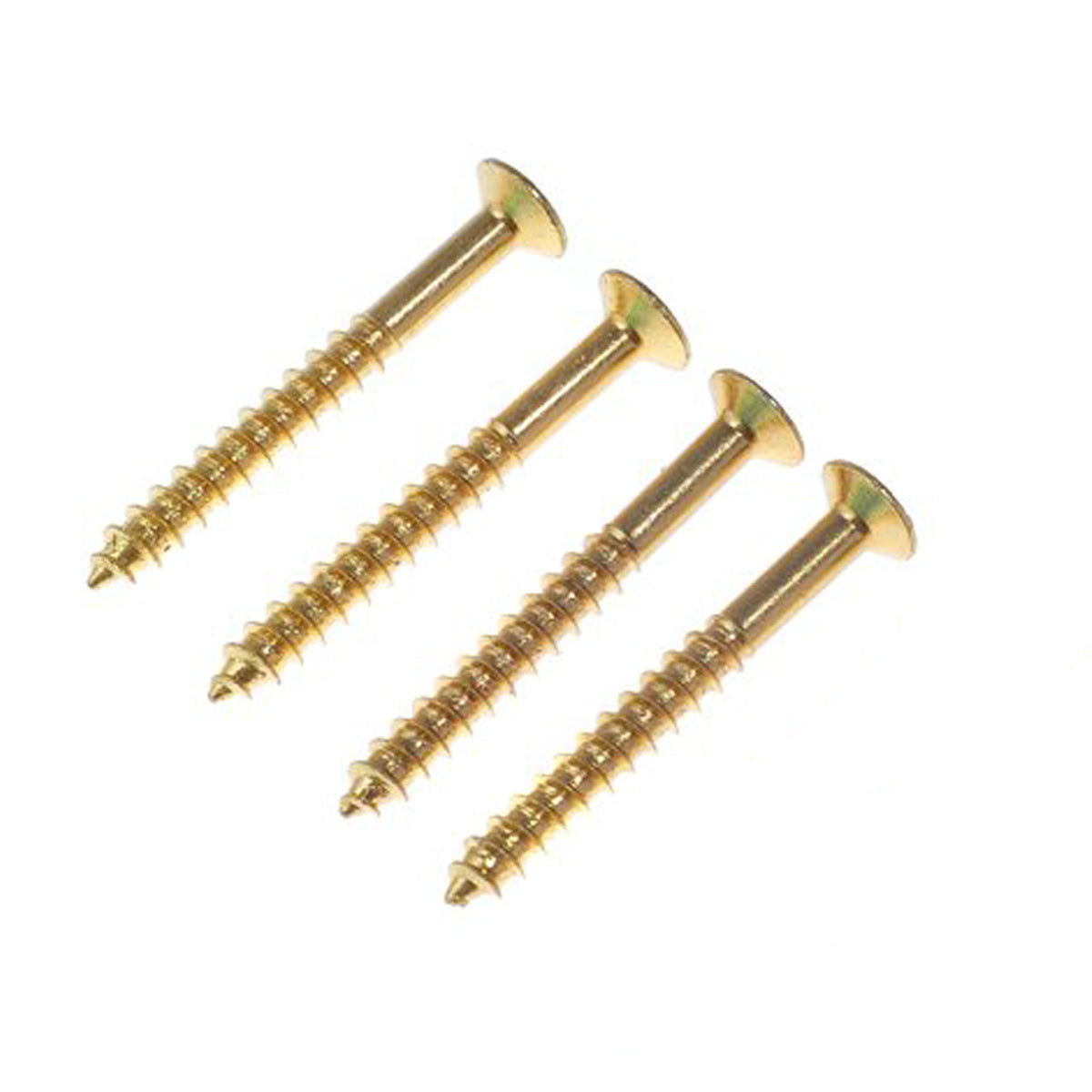 Musiclily 5x45mm Guitar Neck Plate Mounting Screws,Gold( 8 Pieces)