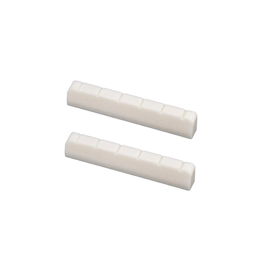 Musiclily Slotted 6 String Classical Guitar Bone Nut,DJ-01 52x6x9/8.5mm (2 Pieces)