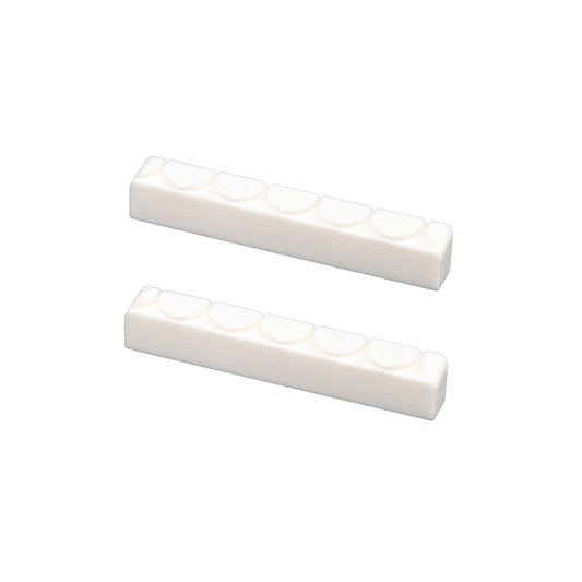 Musiclily Slotted 6 String Classical Guitar Bone Nut,DJ-05 52x6x9mm (2 Pieces)
