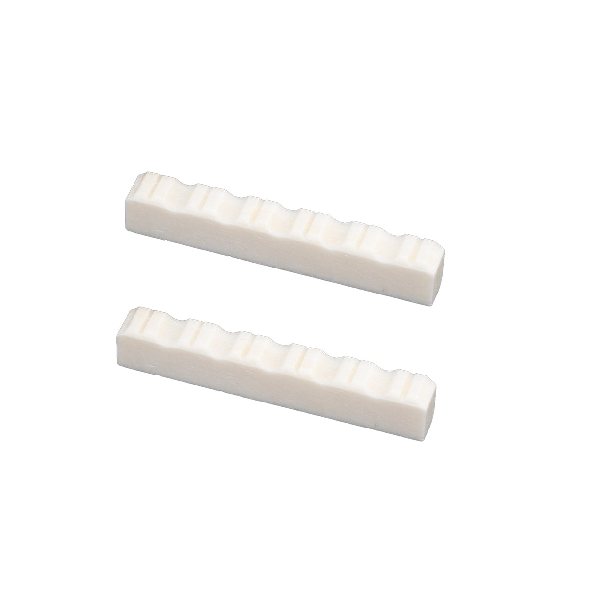 Musiclily Slotted 6 String Classical Guitar Bone Nut,DJ-07 52x6x9mm (2 Pieces)