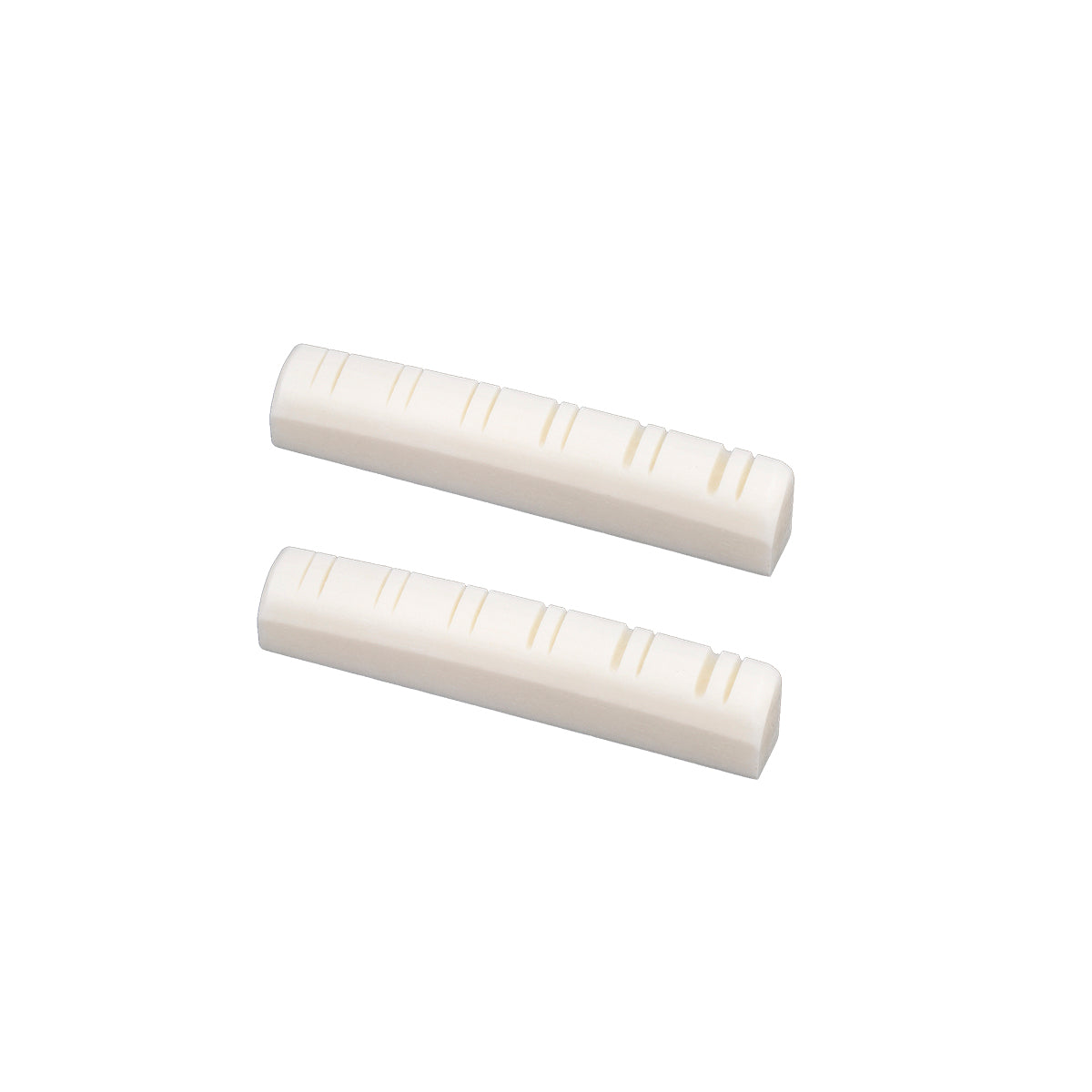 Musiclily Slotted Bone 12-String Acoustic Guitar Nut,49x6x9.2/8.7mm(2 Pieces)