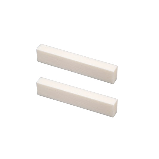 Musiclily Bone Guitar Nut or Saddle Blank,52x6x10mm (2 Pieces )
