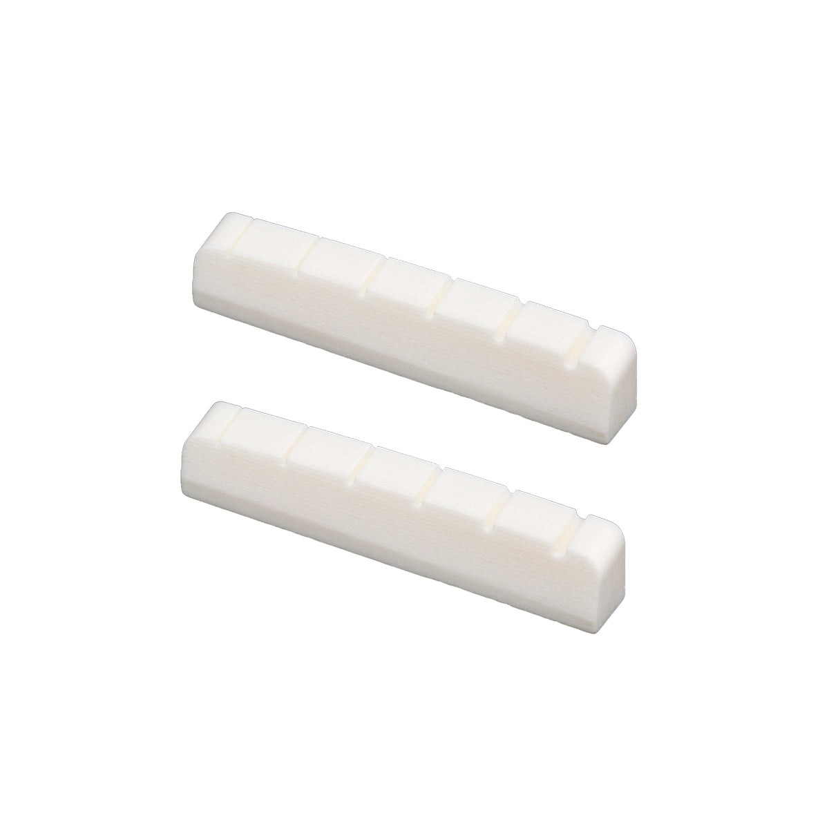 Musiclily Flat Bottom Slotted Electric Guitar Bone String Nut, 43x6x8.5mm (2 Pieces)