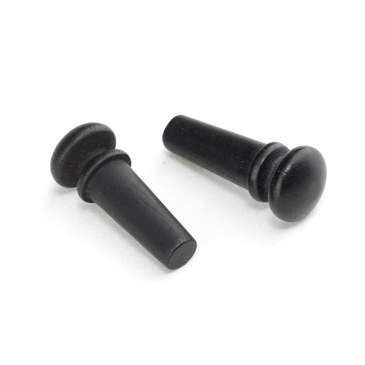 Musiclily Slotted Ebony Acoustic Guitar Endpin, Black (2 pieces)