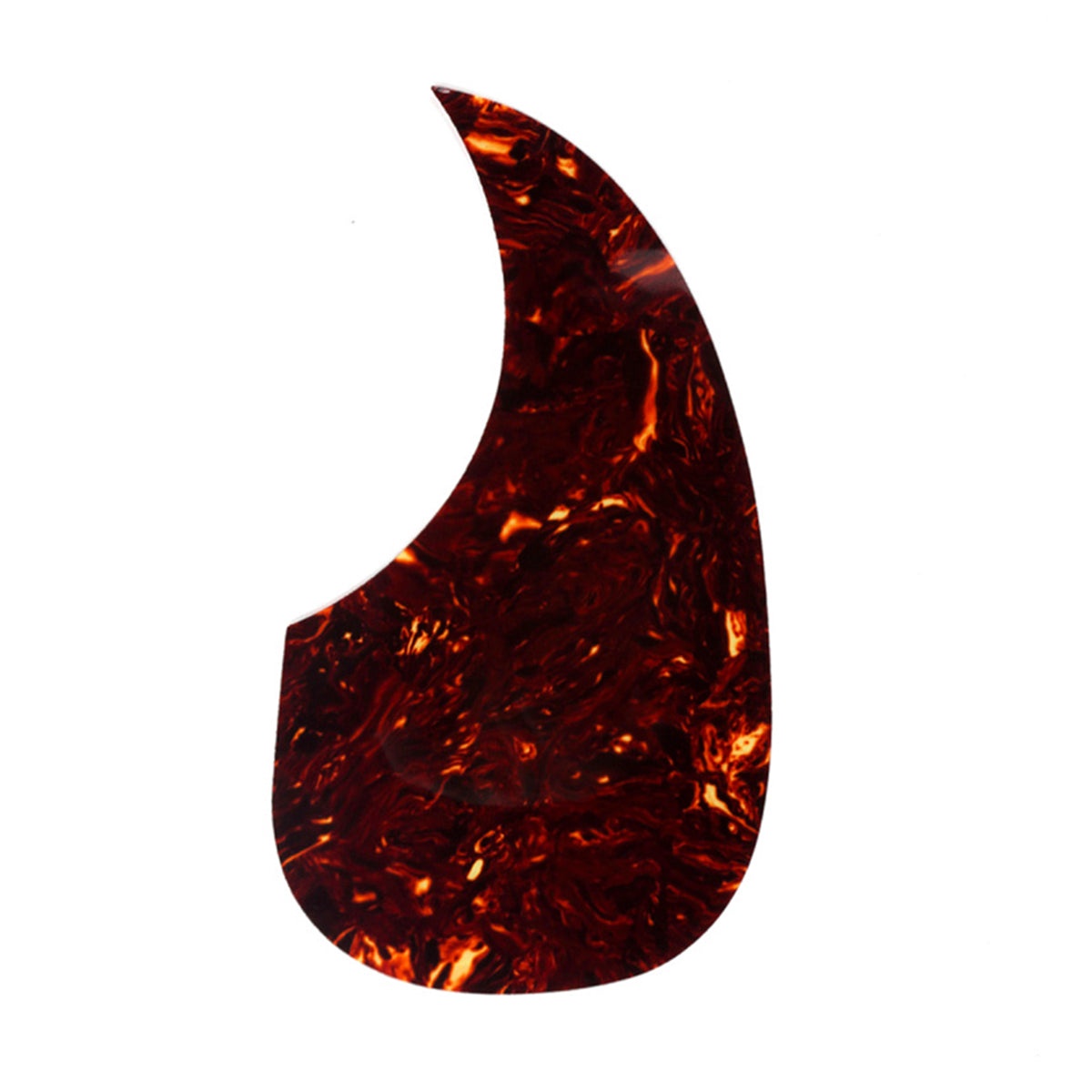 Musiclily Oversize Teardrop Acoustic Guitar Self-adhesive Pickguard for Martin D28 Style guitar,Tortoise Shell