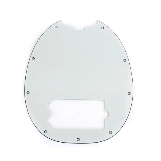 Musiclily 9 Hole Bass Pickguard for Musicman Stingray Bass,3Ply Parchment