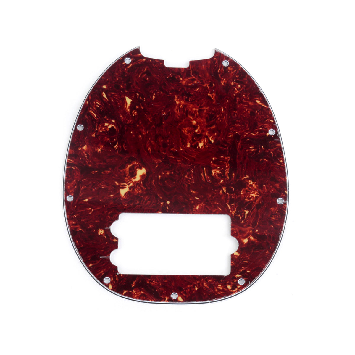 Musiclily 9 Hole Bass Pickguard for Musicman Stingray Bass,4Ply Vintage Tortoise