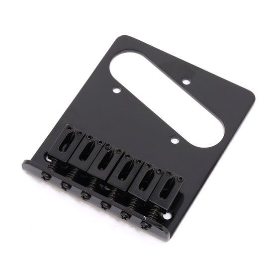Musiclily Guitar Telecaster Bridge Assembly with 6 Saddles for Tele Style,Black