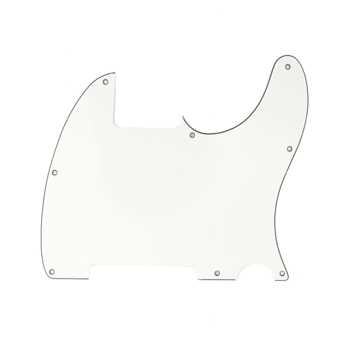 Musiclily 8 Hole Tele Pickguard Blank for Fender USA/Mexican Telecaster Esquire Guitar, 3Ply Parchment
