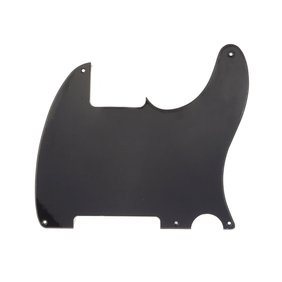 Musiclily 5 Hole Tele Pickguard Blank for Fender USA/Mexican Telecaster Esquire Guitar, 1Ply Black
