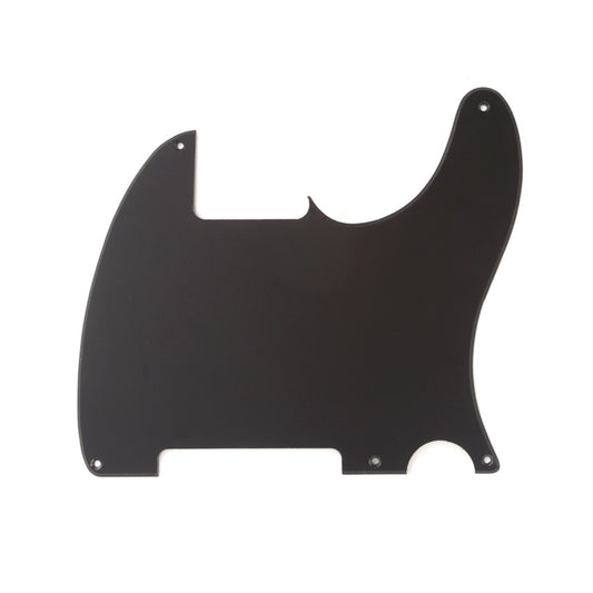 Musiclily 5 Hole Tele Pickguard Blank for Fender USA/Mexican Telecaster Esquire Guitar, 1Ply Matte Black