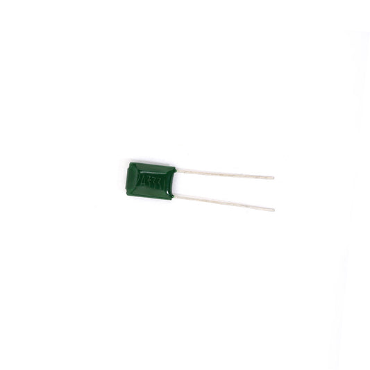 Musiclily Guitar Polyester Capacitor 2A333J 0.033UF 100V, Green(10 Pieces )