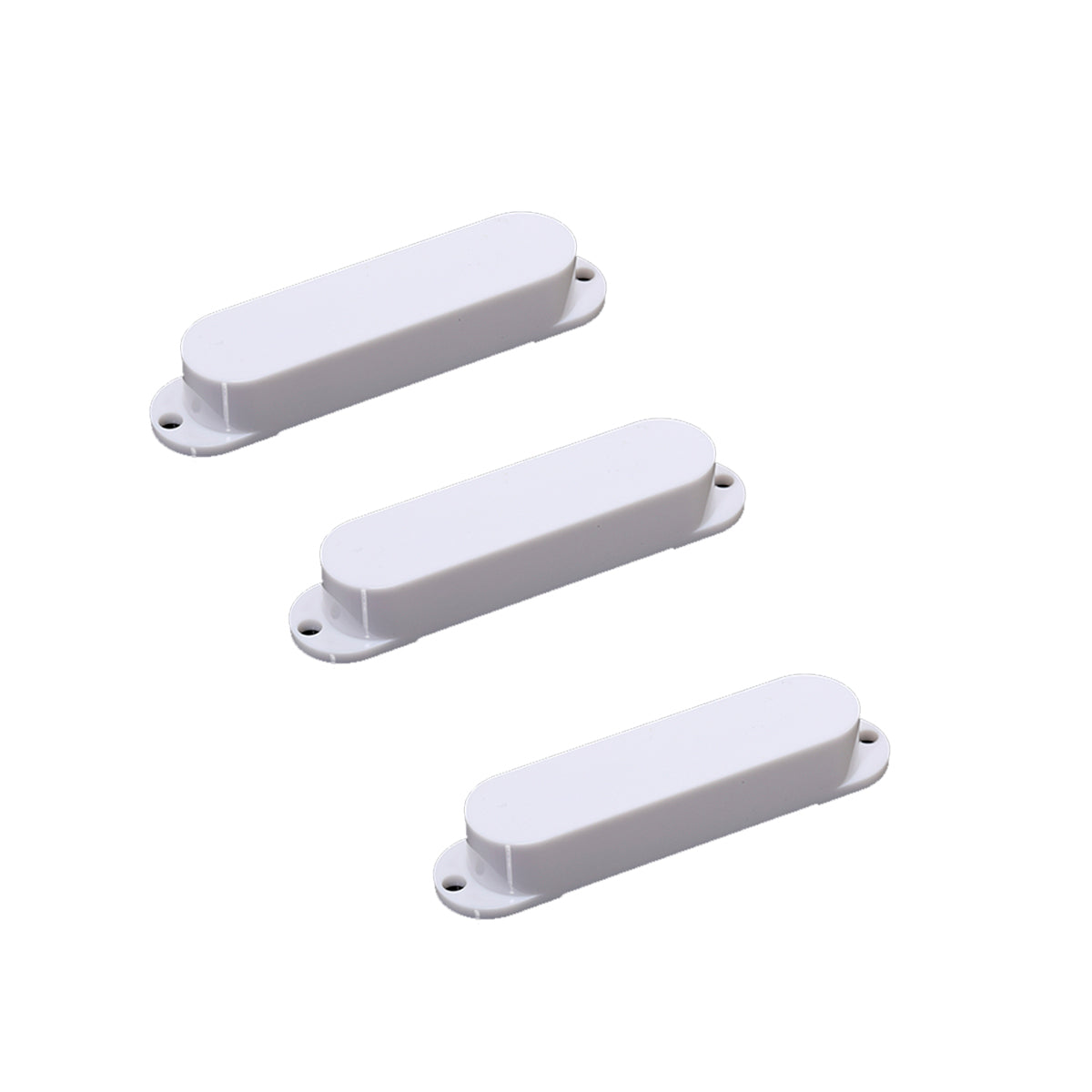 Musiclily Plastic Sealed Single Coil Guitar Pickup Covers,White ( 3 Pieces)