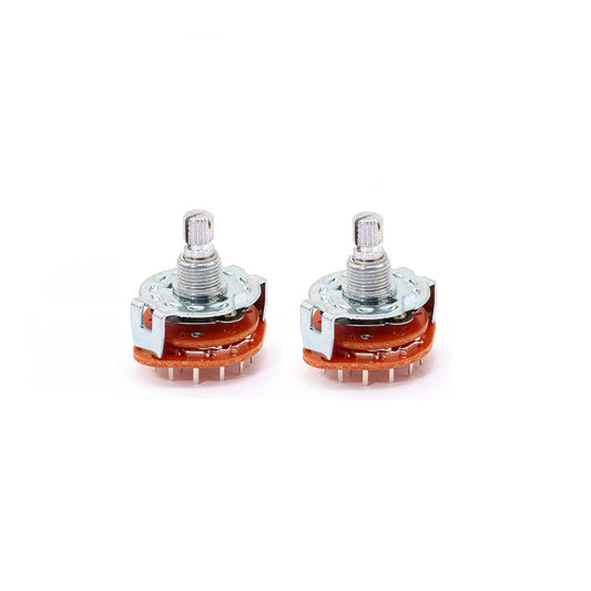 Musiclily 6-Position Guitar Amplifier Rotary Switch Audio Pickup Selector, 2-Pole(2 pieces)
