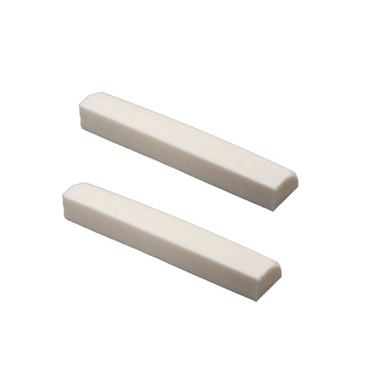 Musiclily Bone Guitar Nut or Saddle Blank,43x6x9mm (2 Pieces )