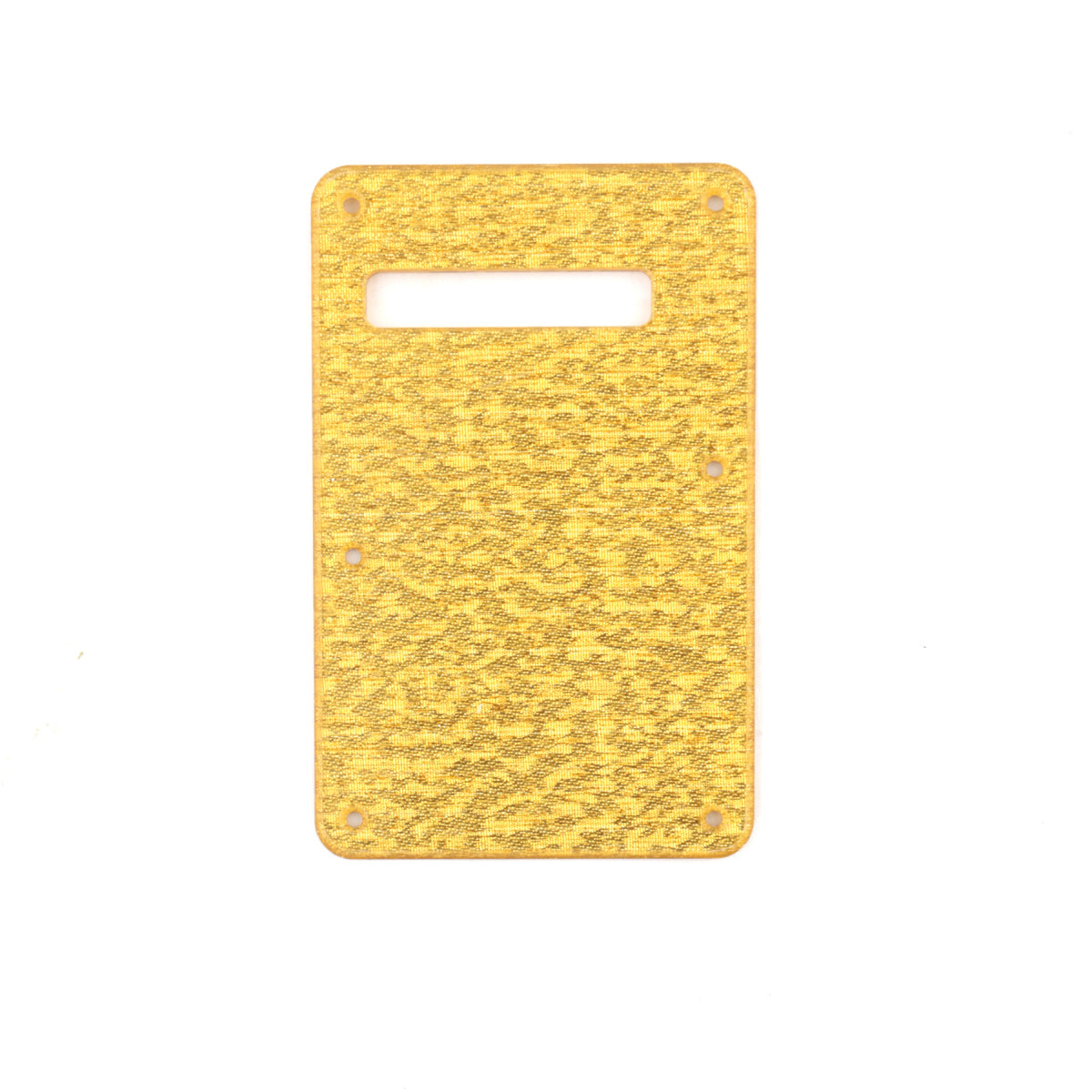 Musiclily Guitar Strat Back Plate for Fender USA/Mexican  Standard Stratocaster Modern Style, 1Ply Glittering Gold