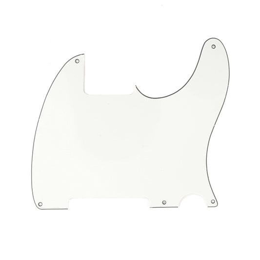 Musiclily 5 Hole Tele Pickguard Blank for Fender USA/Mexican Telecaster Esquire Guitar, 3Ply Parchment
