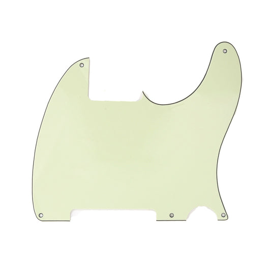 Musiclily 5 Hole Tele Pickguard Blank for Fender USA/Mexican Telecaster Esquire Guitar, 3Ply Mint Green