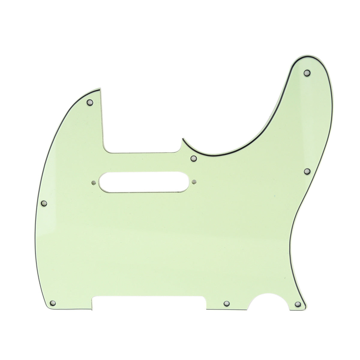 Musiclily 8 Hole Tele Guitar Pickguard for USA/Mexican Made Fender Standard Telecaster Modern Style, 3Ply Mint