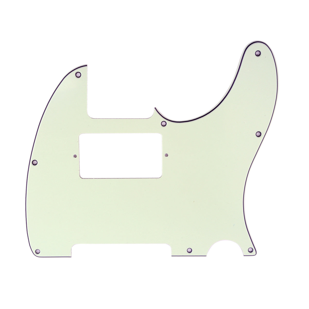 Musiclily 8 Hole Guitar Tele Pickguard Humbucker HH for USA/Mexican Made Fender Standard Telecaster Modern Style,3Ply Ivory