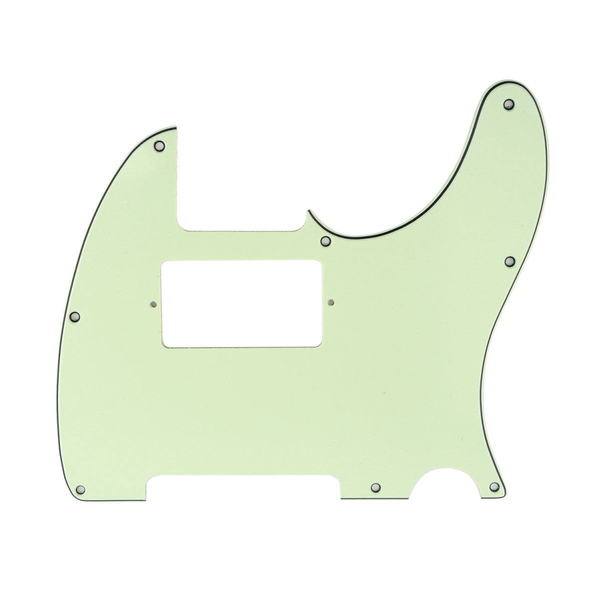 Musiclily 8 Hole Guitar Tele Pickguard Humbucker HH for USA/Mexican Made Fender Standard Telecaster Modern Style,3Ply Mint