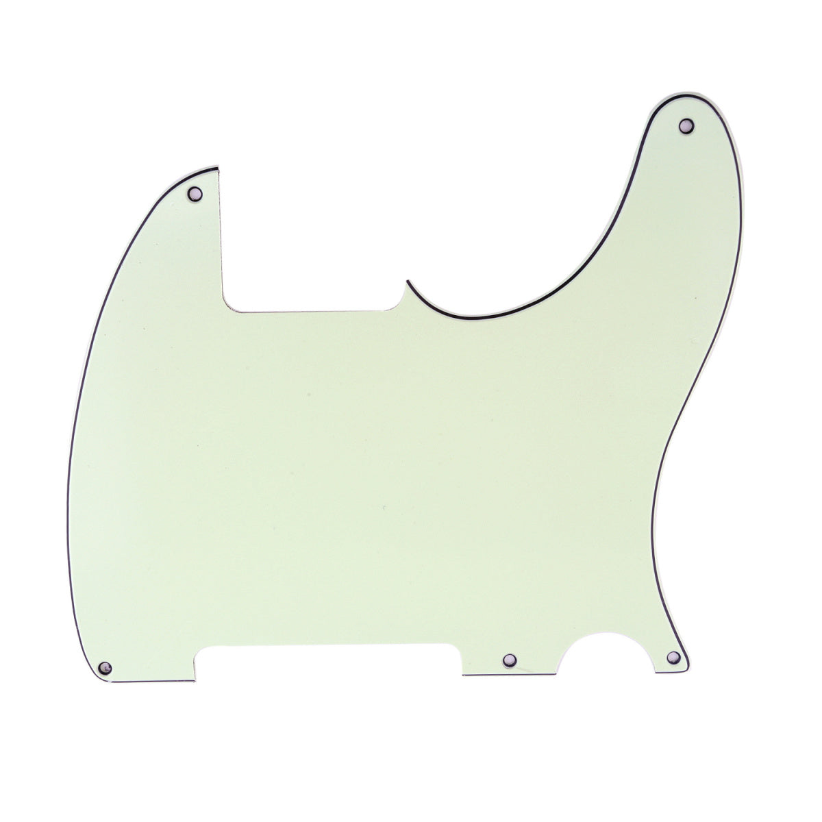 Musiclily 5 Hole Tele Pickguard Blank for Fender USA/Mexican Telecaster Esquire Guitar, 3Ply Ivory
